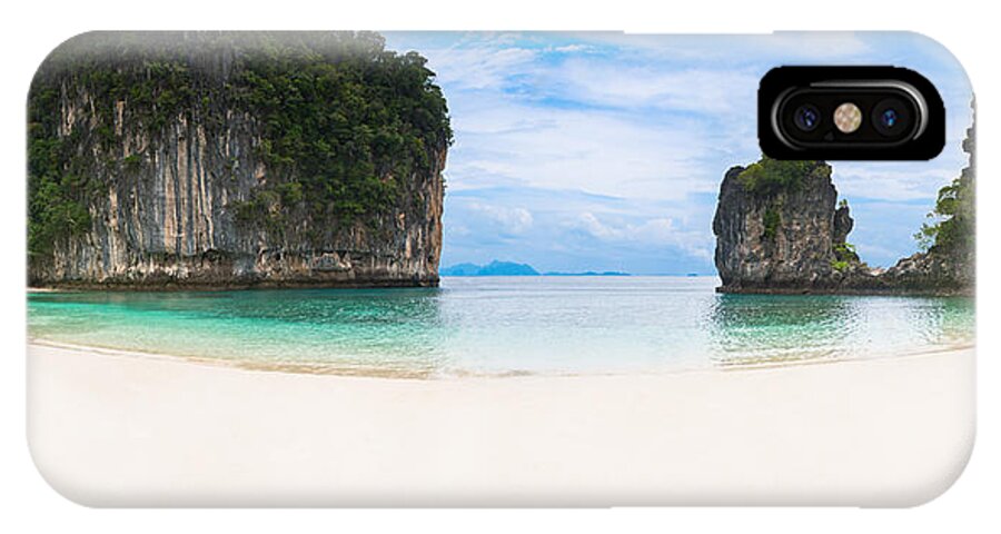 Andaman iPhone X Case featuring the photograph White sandy beach in Thailand #1 by U Schade