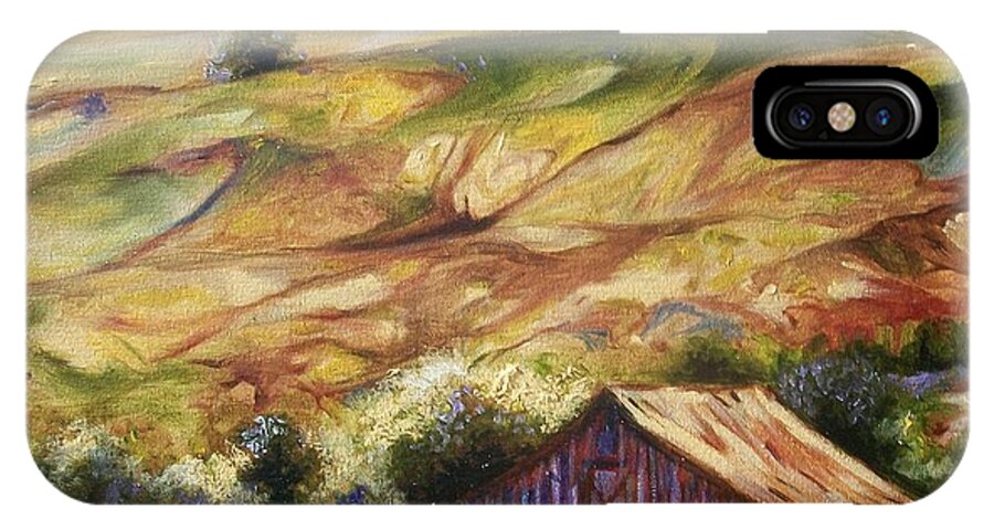 Emery Franklin iPhone X Case featuring the painting art #1 by Emery Franklin