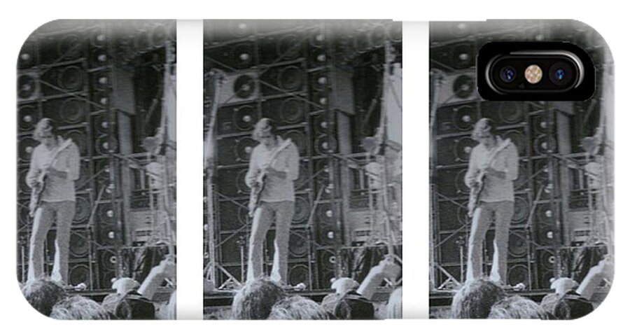Seven iPhone X Case featuring the photograph Bob Weir Grateful Dead 74 DSM IA #3 by Tim Donovan