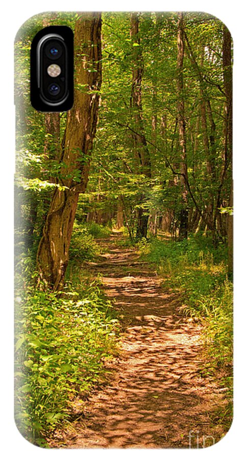 Trail iPhone X Case featuring the photograph Forest Trail #2 by Bob and Nancy Kendrick