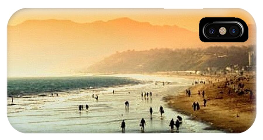 Beautiful iPhone X Case featuring the photograph Santa Monica Beach #5 by Luisa Azzolini