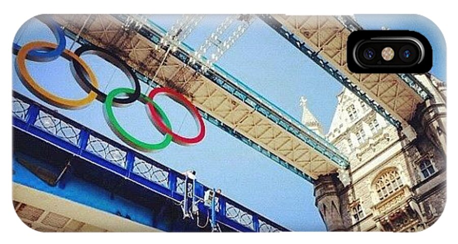 Viewfromunderthebridge iPhone X Case featuring the photograph #london2012 #london #olympics #6 by Nerys Williams