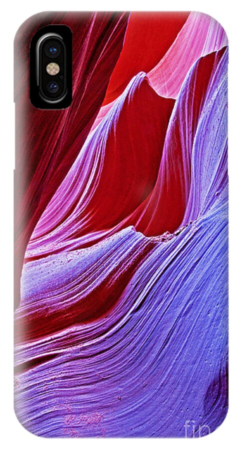 Arizona iPhone X Case featuring the photograph A Touch of Purple by Bob and Nancy Kendrick