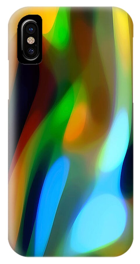 Abstract Art iPhone X Case featuring the painting Abstract Garden Light by Amy Vangsgard