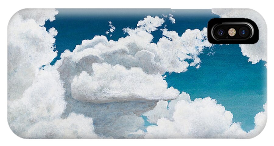 Cloud Painting iPhone X Case featuring the painting Allegro by Marc Dmytryshyn