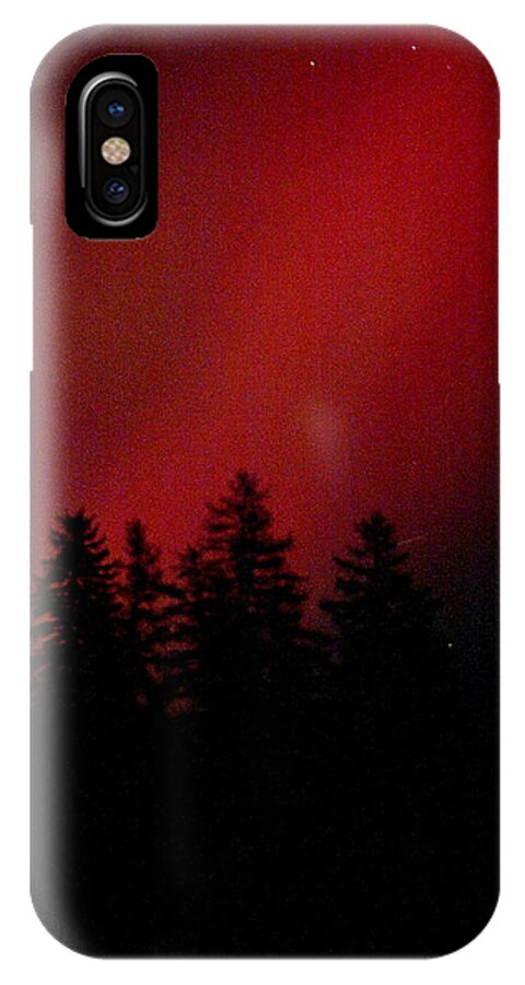 Night iPhone X Case featuring the photograph Aurora 02 by Brent L Ander