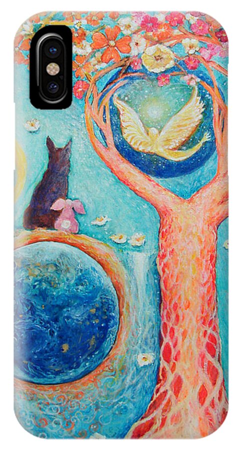 Spiritual iPhone X Case featuring the painting Baron's Painting by Ashleigh Dyan Bayer