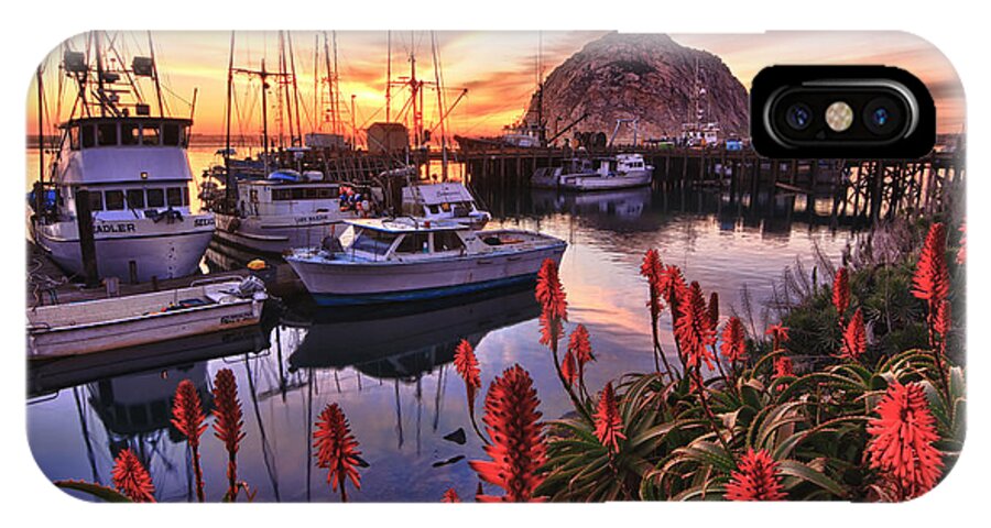 Sunset iPhone X Case featuring the photograph Beautiful Morro Bay by Beth Sargent