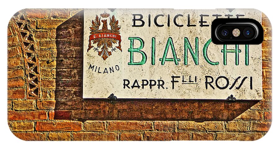Bicycle iPhone X Case featuring the photograph Biciclette Bianchi by William Fields