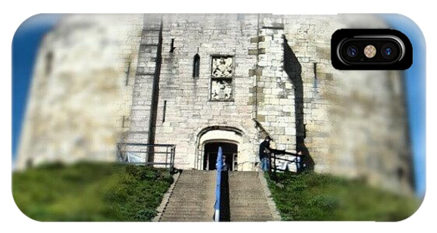 England iPhone X Case featuring the photograph #castle #york #yorkuk #uk #england by Abdelrahman Alawwad
