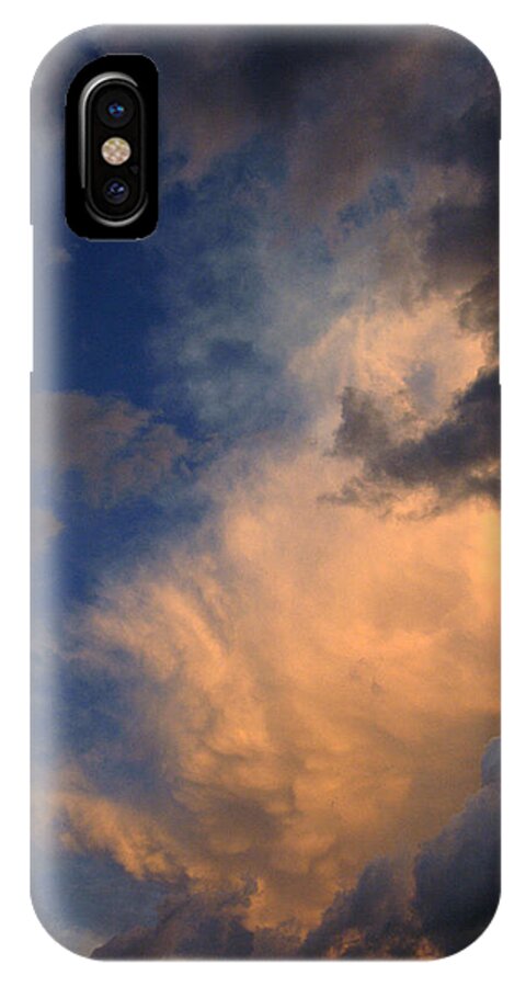 Cloud Photographs iPhone X Case featuring the photograph Clouds in the Spring Sky by Greg Kopriva
