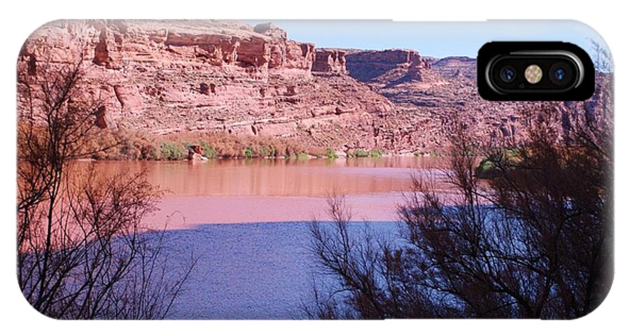 Castel Valley iPhone X Case featuring the photograph Colorado river after rain - Utah by Dany Lison