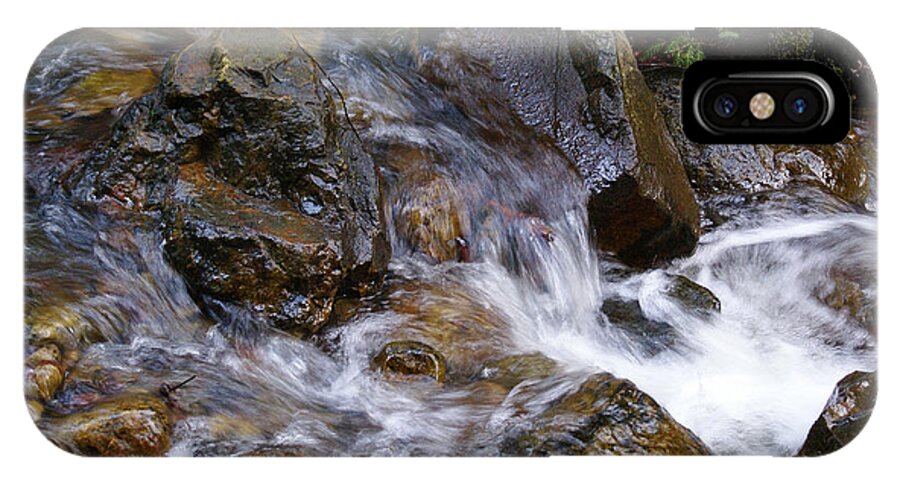 Tamalpais iPhone X Case featuring the photograph Creek Scene on Mt Tamalpais by Ben Upham III