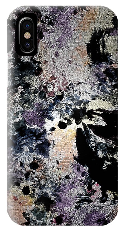 Digital Art iPhone X Case featuring the digital art Damask Tapestry by Paula Ayers