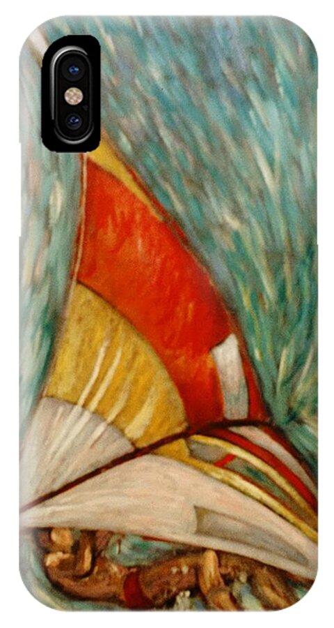 St. Petersberg iPhone X Case featuring the painting Defying Gravity by Charles Munn