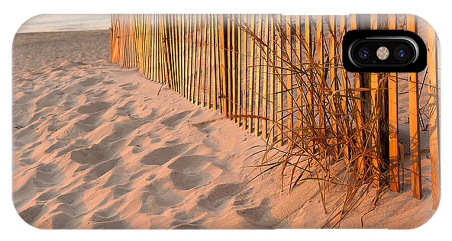Alone iPhone X Case featuring the photograph Dune Fence by Kyle Lee