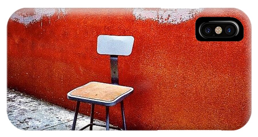 Empty Chair iPhone X Case featuring the photograph Empty Chair by Julie Gebhardt