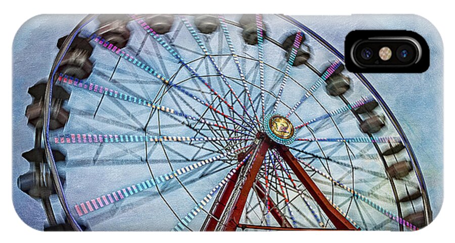 Ferris Wheel iPhone X Case featuring the photograph Ferris Wheel by Susan Candelario