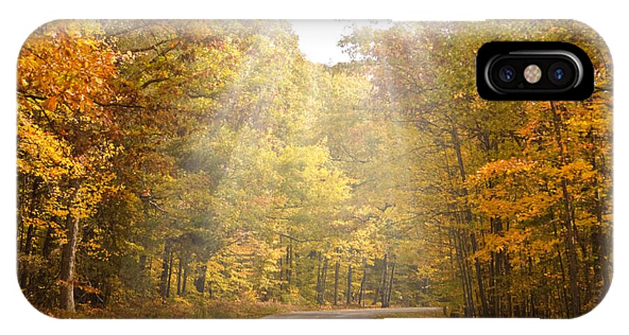 Woods iPhone X Case featuring the photograph Follow The Light by Cindy Haggerty