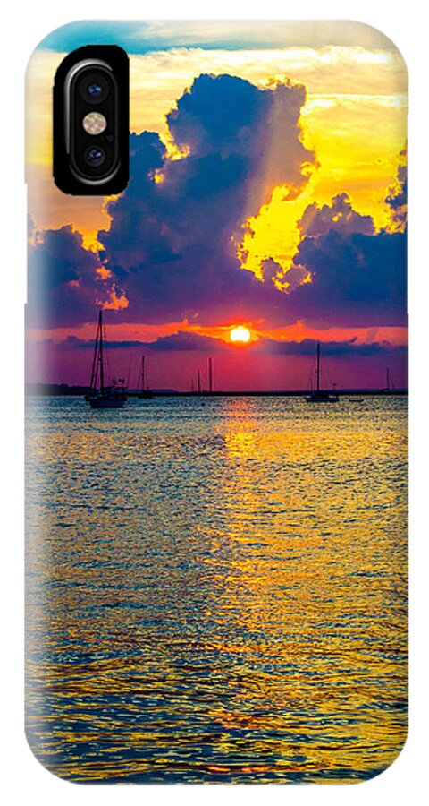 Golden iPhone X Case featuring the photograph Golden Waters by Shannon Harrington