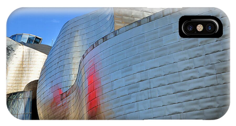 Guggenheim iPhone X Case featuring the photograph Guggenheim Museum Bilbao - 3 by RicardMN Photography