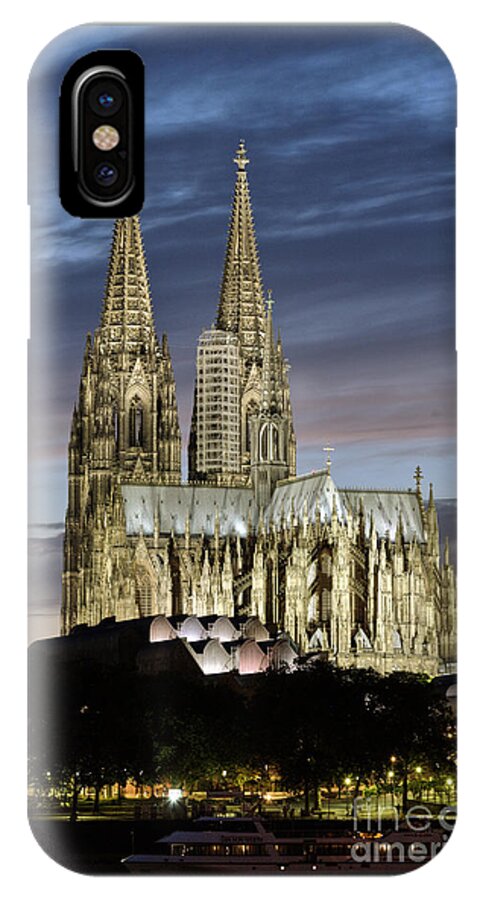 Cologne Cathedral iPhone X Case featuring the photograph High Cathedral of Sts. Peter and Mary in Cologne by Heiko Koehrer-Wagner