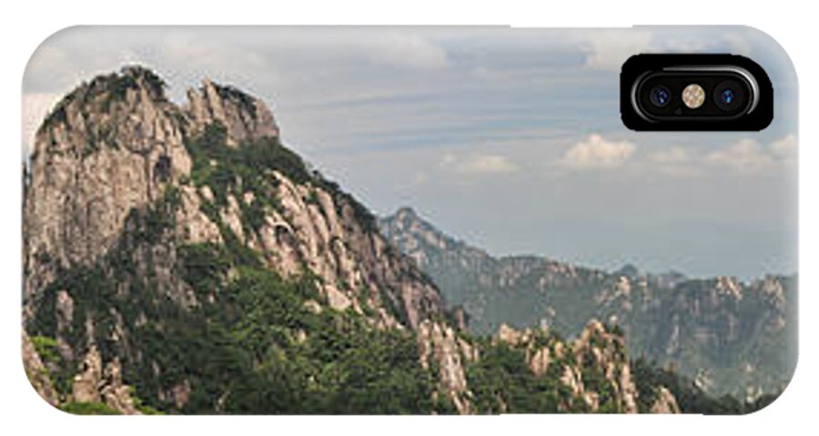 China iPhone X Case featuring the photograph Huangshan Panorama 2 by Jason Chu