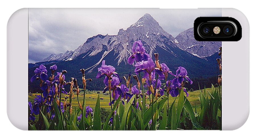 Iris iPhone X Case featuring the photograph Irises in Austria by Pat Moore