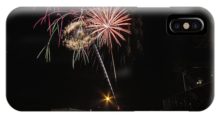 Fireworks Celebration America July 4th Independence Day Minnesota Concession Stand Sky iPhone X Case featuring the photograph July 4th 2012 by Tom Gort