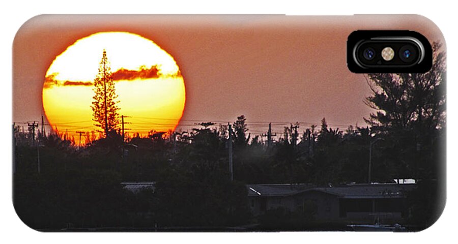 Sunset iPhone X Case featuring the photograph Key West Sunset by T Guy Spencer