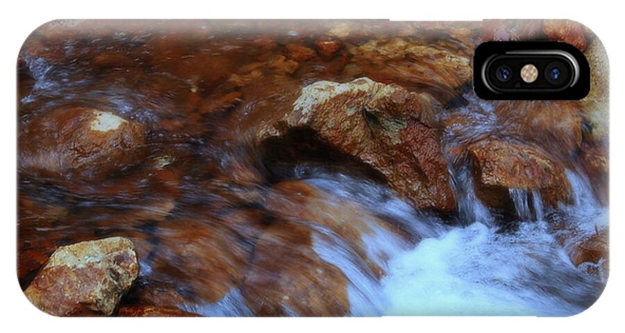 Garnett Jaeger iPhone X Case featuring the photograph Lake Shasta waterfall by Garnett Jaeger