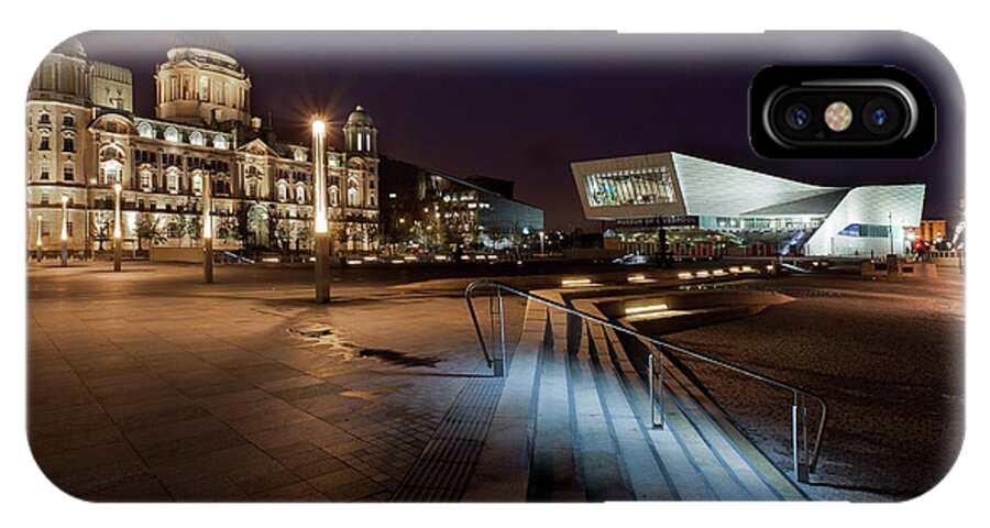 Liverpool iPhone X Case featuring the photograph Liverpool - the old and the new by B Cash