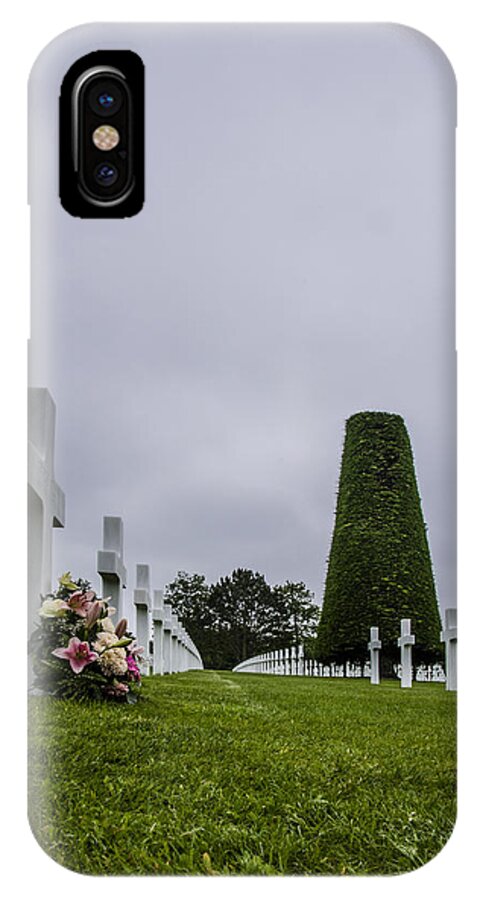 Normandy iPhone X Case featuring the photograph Lost Lives by Marta Cavazos-Hernandez