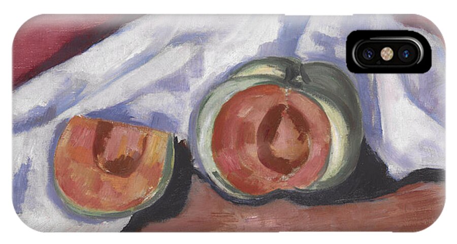 Melon iPhone X Case featuring the painting Melons by Marsden Hartley