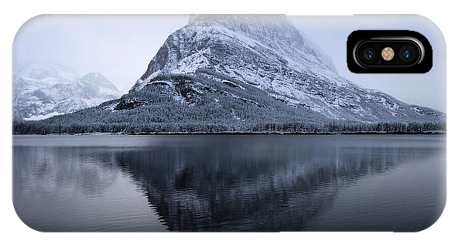 Grinnell Point iPhone X Case featuring the photograph Mountain Mirror by Adam Jewell