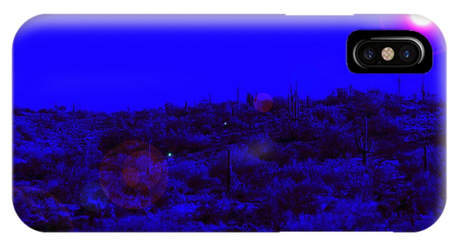 Desert iPhone X Case featuring the photograph Night or Day by Charles Benavidez