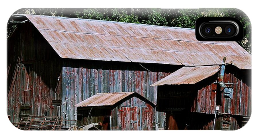 Barn iPhone X Case featuring the photograph Old Barn and Outbuildings by Eric Tressler