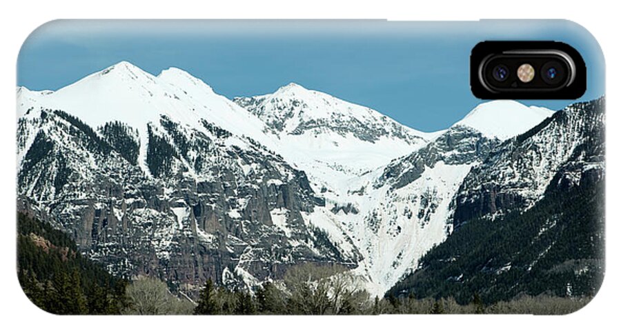 Telluride iPhone X Case featuring the photograph On the Road To Telluride by Lorraine Devon Wilke