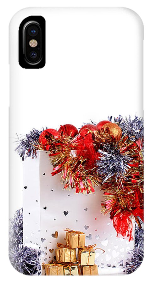Party iPhone X Case featuring the photograph Party decorations in a bag by Simon Bratt