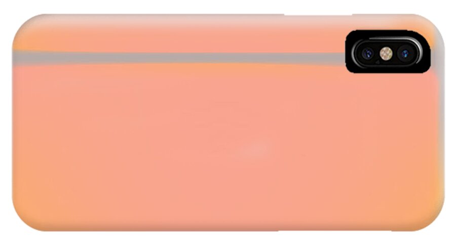 Pink iPhone X Case featuring the painting Pink Yellow and Grey by Gary Grayson