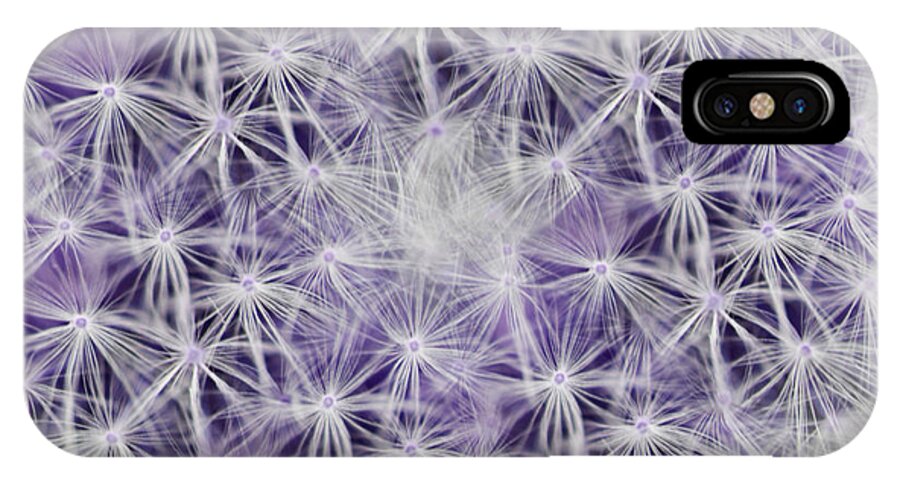 Dandelion iPhone X Case featuring the photograph Purple Wishes by Traci Cottingham