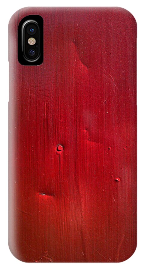 Red iPhone X Case featuring the photograph Red by Eena Bo