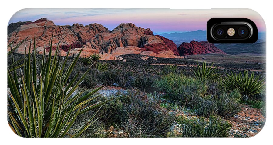 Nevada iPhone X Case featuring the photograph Red Rock Sunset II by Rick Berk
