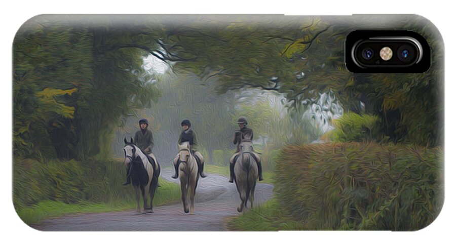 Clare Bambers iPhone X Case featuring the photograph Riding in Tandem by Clare Bambers