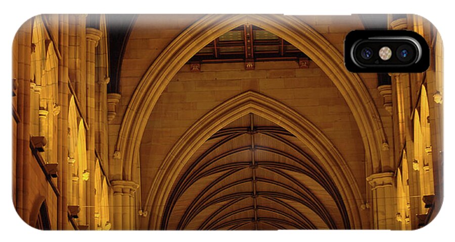 Australia iPhone X Case featuring the photograph Saint Marys Church Interior 2 by Bob Christopher