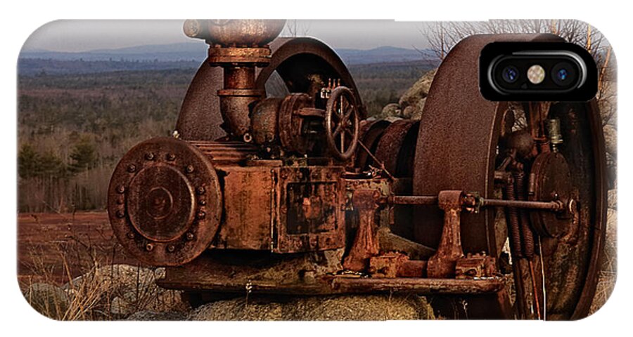 Vintage Machinery iPhone X Case featuring the photograph Scrap Me Not by Sue Capuano