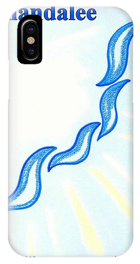 Ahonu iPhone X Case featuring the painting Shandalee by AHONU Aingeal Rose