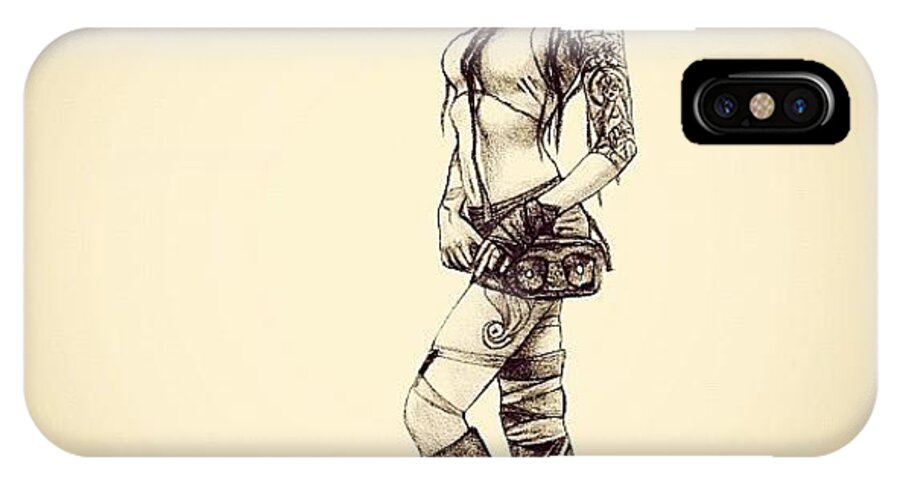 Body iPhone X Case featuring the photograph Steampunk Girl 2 by Andres R