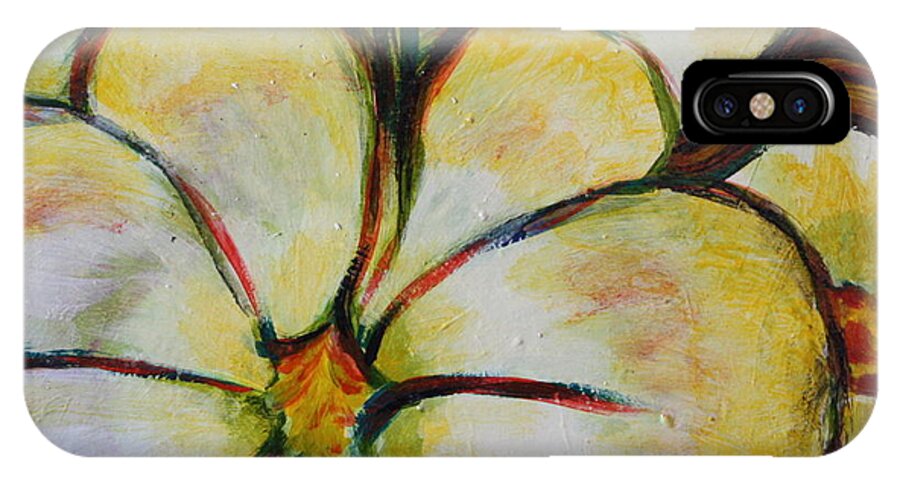 Vegetable iPhone X Case featuring the painting Summer Squash by Gitta Brewster