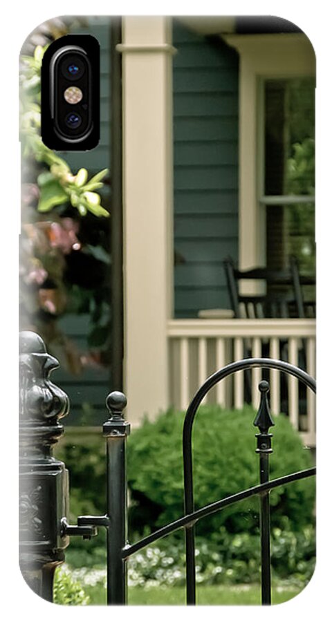 Porch iPhone X Case featuring the photograph Sunday Afternoon In Doylestown by Trish Tritz